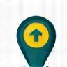 Map pin icon for convenient Lyon location