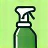 Eco-friendly premium cleaning products icon